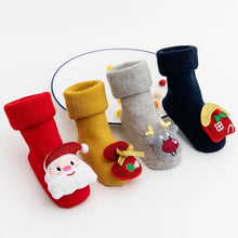 Load image into Gallery viewer, Baby Christmas Socks Winter Thick Terry Socks
