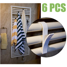 Load image into Gallery viewer, High quality hot towel hanger radiator clothes hanger bath hook 6 pieces
