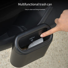 Load image into Gallery viewer, Car Clamshell Trash Bin Hanging Vehicle Garbage Dust Case Storage Box
