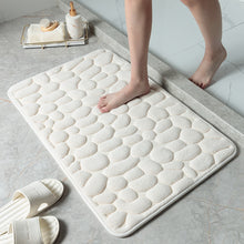 Load image into Gallery viewer, Cobblestone Embossed Bathroom Bath Mat
