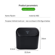 Load image into Gallery viewer, Car Clamshell Trash Bin Hanging Vehicle Garbage Dust Case Storage Box
