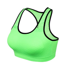 Load image into Gallery viewer, Quick drying mesh  Top shockproof fitness women&#39;s bra removable cushion
