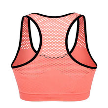 Load image into Gallery viewer, Quick drying mesh  Top shockproof fitness women&#39;s bra removable cushion
