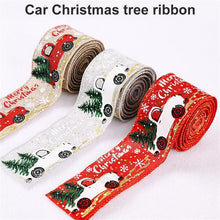 Load image into Gallery viewer, Christmas Burlap Ribbon Roll Xmas Tree Twine Streamer Ribbon
