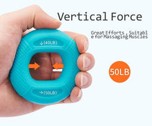 Load image into Gallery viewer, Silicone Adjustable Hand Grip 20-80LB Gripping Ring
