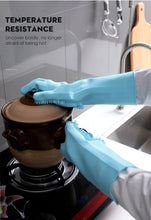 Load image into Gallery viewer, 1Pair Dishwashing Cleaning Gloves Magic Silicone Rubber Dish Washing Glove
