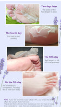 Load image into Gallery viewer, 6Pcs Lavender/Aloe Foot Mask Remove Dead Skin Foot Peeling Mask
