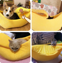 Load image into Gallery viewer, Funny Banana Cat Bed House Cute Cozy Cat Mat Beds
