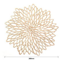 Load image into Gallery viewer, 4PCS PVC Placemat for Dining Table Hollow Pad Coaster Pads Table Bowl Mats
