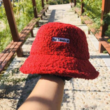 Load image into Gallery viewer, Lamb Faux Fur Bucket Hat Winter Warm Teddy Velvet Hats for Women
