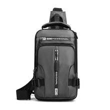 Load image into Gallery viewer, Multi-function messenger bag with USB charging port
