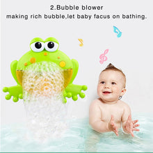 Load image into Gallery viewer, Children&#39;s bathtub soap machine automatic music bubble crab frog
