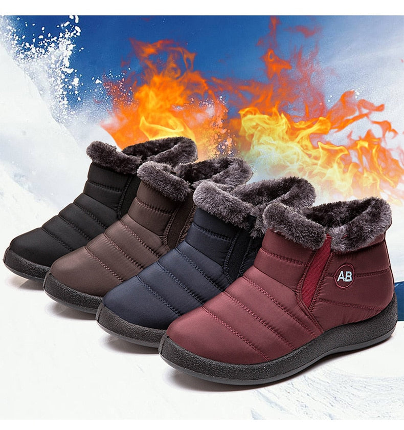 Women's Waterproof Snow Boots For Winter