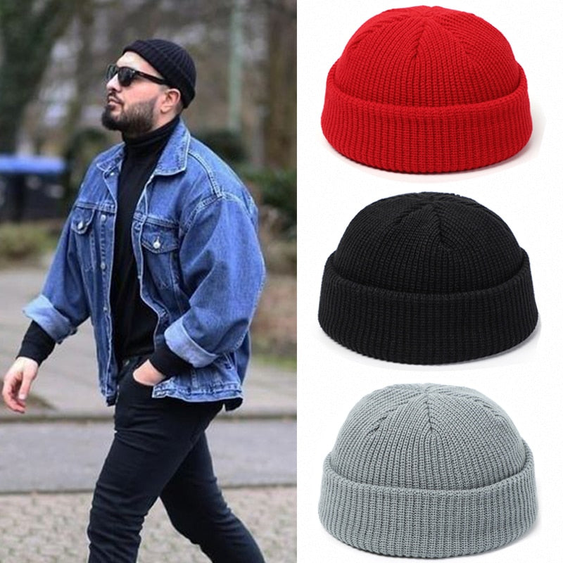 Knitted Hats for Women Skullcap Men Beanie Hat