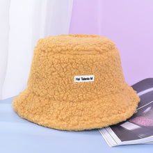 Load image into Gallery viewer, Lamb Faux Fur Bucket Hat Winter Warm Teddy Velvet Hats for Women
