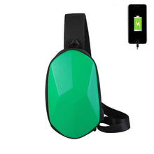 Load image into Gallery viewer, Multifunctional men&#39;s  bag waterproof USB charging chest bag

