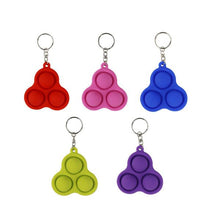 Load image into Gallery viewer, 3PCS Fidget Simple Dimple Keychain Stress Relief Key Ring
