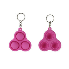 Load image into Gallery viewer, 3PCS Fidget Simple Dimple Keychain Stress Relief Key Ring
