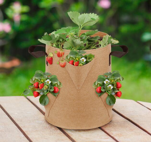 Strawberry Planting Bag Gardening Planting Bag Multi-pocket