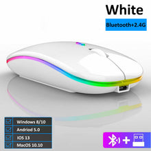 Load image into Gallery viewer, RGB Wireless Mouse Bluetooth Mouse Gamer Rechargeable
