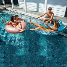 Load image into Gallery viewer, Rooxin mermaid inflatable swimming ring with backrest
