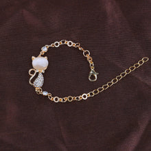 Load image into Gallery viewer, Rose Gold Alloy Lovely Cat Bracelets for Women
