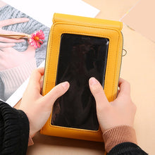 Load image into Gallery viewer, Transparent Touch Screen Retro Simple Mobile Phone Bag
