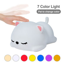 Load image into Gallery viewer, USB rechargeable silicone night light with remote control
