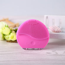 Load image into Gallery viewer, Electric Face Brush Vibration Massager Facial Silicone Cleansing Brush
