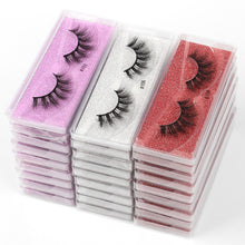 Load image into Gallery viewer, 10 Pairs 3-D mink eyelashes with messy natural false eyelashes
