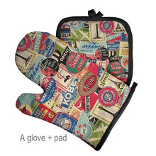 Load image into Gallery viewer, Barbecue insulated gloves or kitchen microwave gloves
