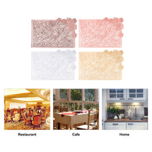 Load image into Gallery viewer, PVC Hollow Rectangular Western Food Mat Home Accessories
