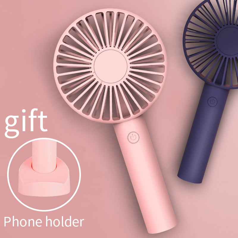USB rechargeable mini portable fan for outdoor travel