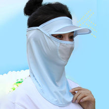 Load image into Gallery viewer, Women Wide Brim Breathable Icy Full Face Covering UV Protection Face Covering
