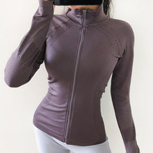 Load image into Gallery viewer, Women Tight Sports Quick Dry Coat Elastic Fit Yoga Coat
