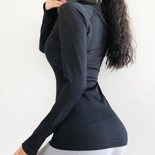 Load image into Gallery viewer, Women Tight Sports Quick Dry Coat Elastic Fit Yoga Coat
