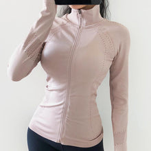 Load image into Gallery viewer, Women Tight Sports Quick Dry Coat Elastic Fit Yoga Coat
