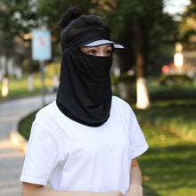 Load image into Gallery viewer, Women Wide Brim Breathable Icy Full Face Covering UV Protection Face Covering
