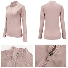 Load image into Gallery viewer, Women Tight Sports Quick Dry Coat Elastic Fit Yoga Coat
