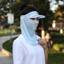 Load image into Gallery viewer, Women Wide Brim Breathable Icy Full Face Covering UV Protection Face Covering
