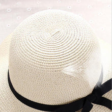 Load image into Gallery viewer, Women Summer Straw Hat Big Wide Brim Beach Hat
